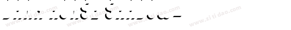 Dark Horse Shadow字体转换